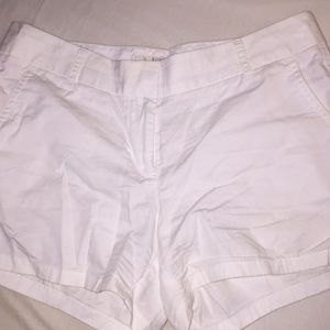 J. Crew White Chino shorts